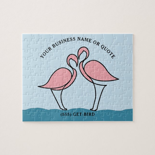 Flamingo Your Business oder Zitat 8" x 10" (Horizontal)