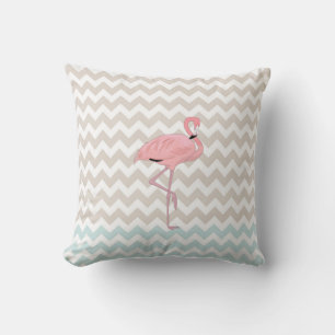 Flamingo-Zickzack Akzent-Kissen Kissen