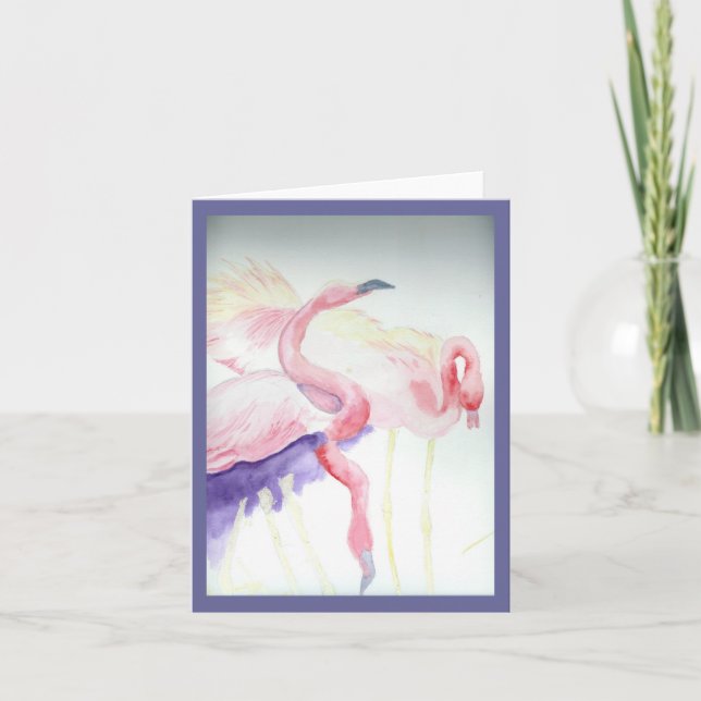 Flamingoanmerkungskarte Karte (Vorderseite)