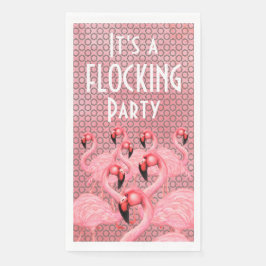 Flamingoes auf Parade Paper Handtücher Serviette