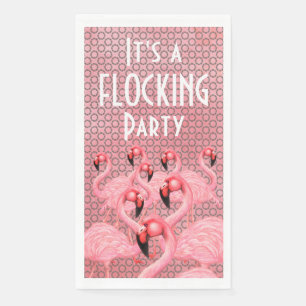 Flamingoes auf Parade Paper Handtücher Serviette