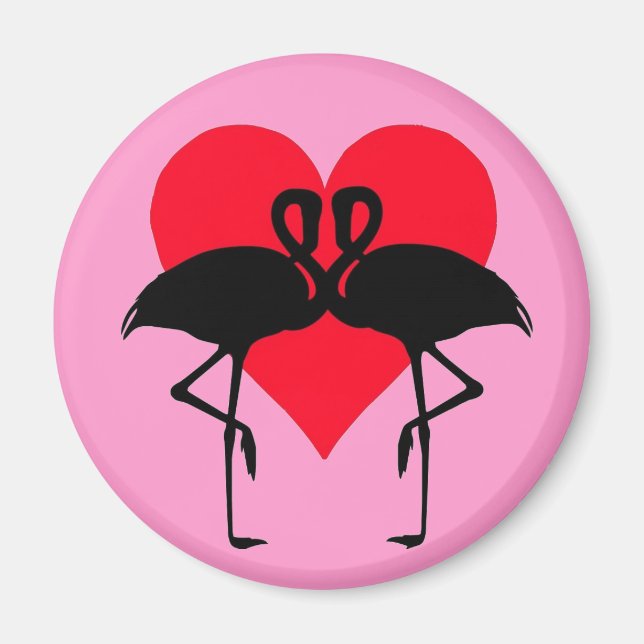 FlamingoLove1 Magnet (Vorne)