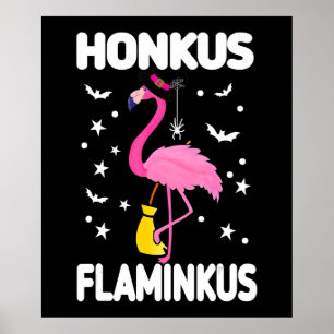 Flamingoo Honkus Flaminkus   Halloween Flamingoo Poster