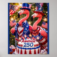 Flamingos Alles Gute zum 250. Geburtstag Amerika 4