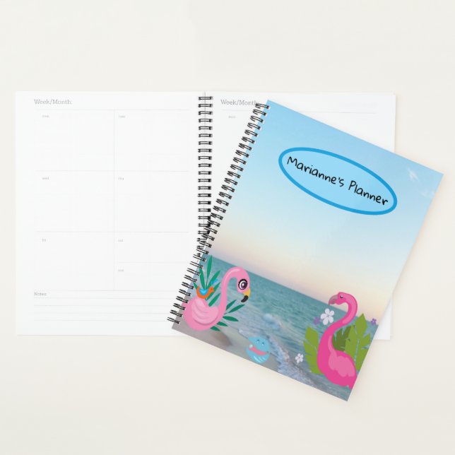 Flamingos am Meer Planer (Anzeige)