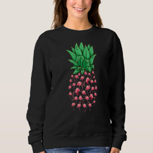 Flamingos Ananas Tropical Fruit Summer Vibes Sweatshirt