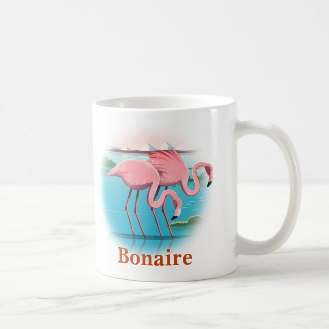 Flamingos auf der Karibikinsel Bonaire Kaffeetasse (Rechts)