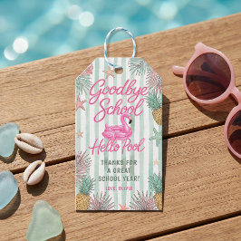 Flamingos Auf Wiedersehen Schule Hallo Pool Gesche Geschenkanhänger