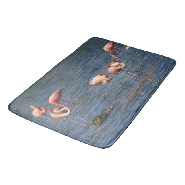 Flamingos Badematte (Schrägansicht)