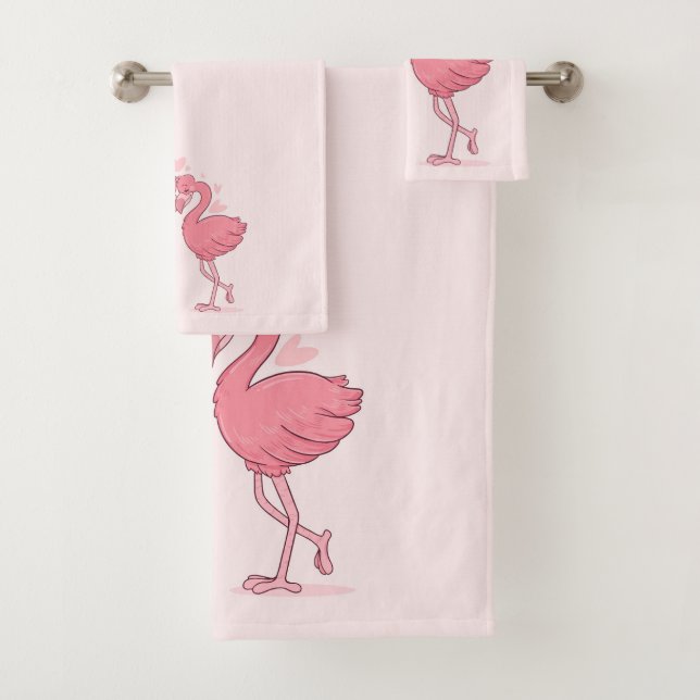 Flamingos Badhandtuch Set (Insitu)