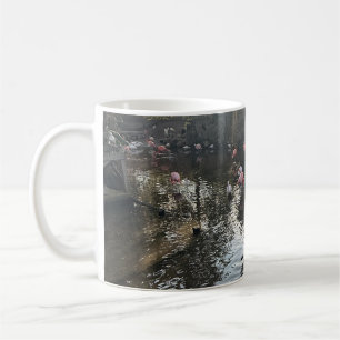 Flamingos bei Sonnenaufgang Kaffeetasse