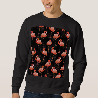 Flamingos Birds: Vintages Textildesign Sweatshirt
