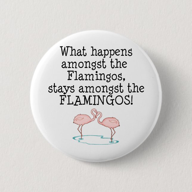 Flamingos Button (Vorderseite)
