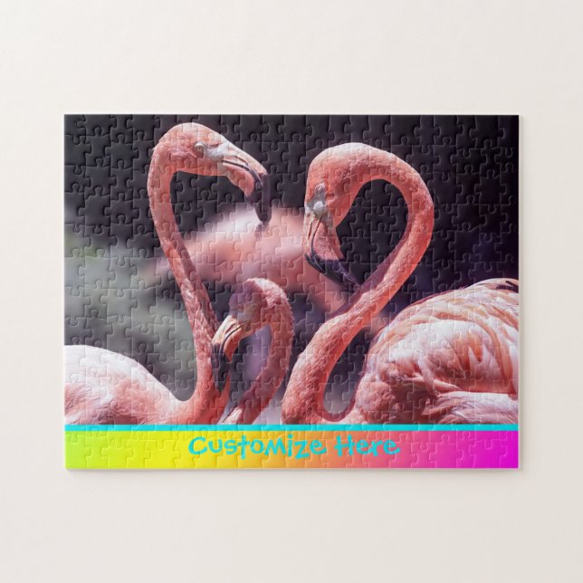 Flamingos Custom Puzzle (Horizontal)