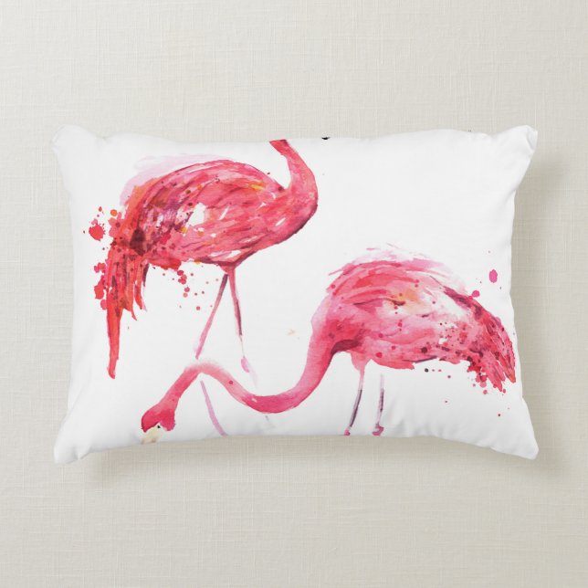 Flamingos Dekokissen (Vorderseite)