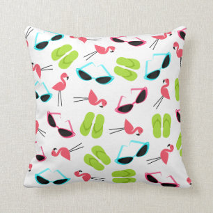 Flamingos drehen Reinfälle u. Sonnenbrille-Kissen Kissen