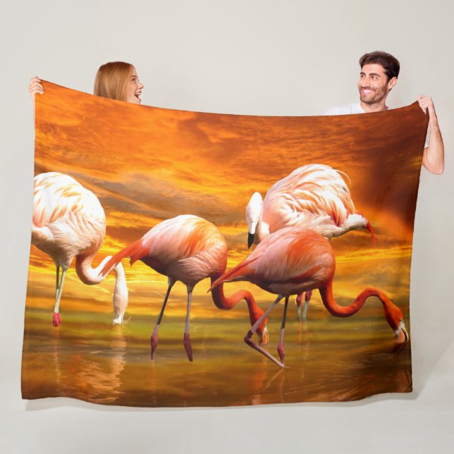 FLAMINGOS FLEECEDECKE (Beispiel)