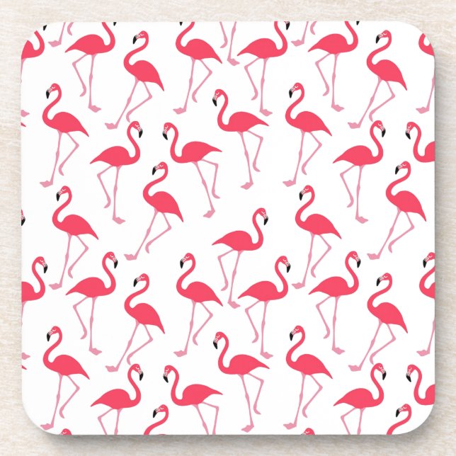 Flamingos Flimingos Untersetzer (Vorderseite)