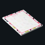 Flamingos Flip Flops & Sonnenbrillen Notepad Notizblock<br><div class="desc">Ein Notizblock mit einem Muster aus rosa Flamingos,  grünen Flip Flops,  rosa und blauen Sonnenbrillen.</div>