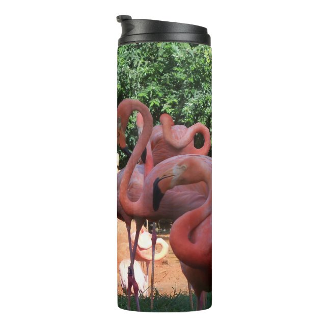 Flamingos-Flock Thermosbecher (Nach rechts gedreht)