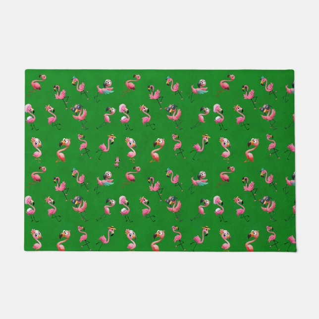 Flamingos Fußmatte (Vorderseite)