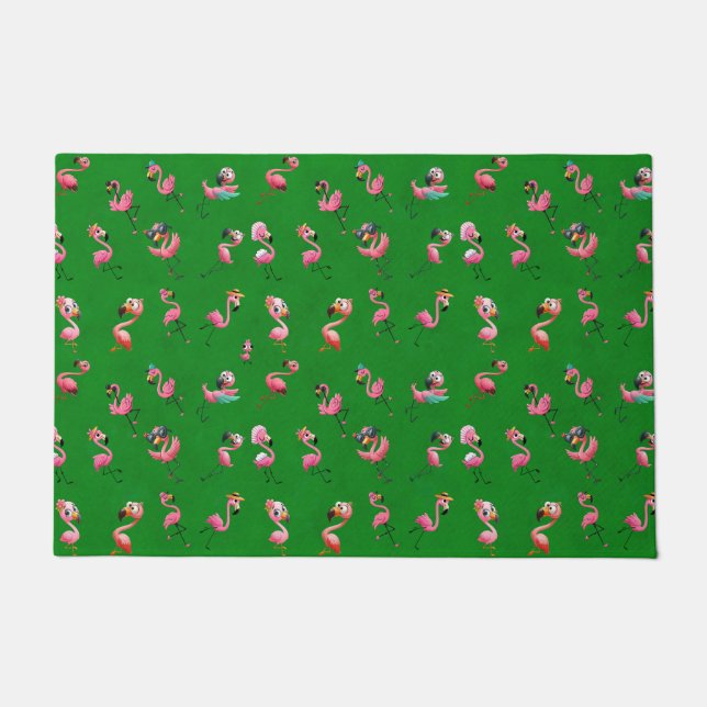 Flamingos Fußmatte (Vorderseite)