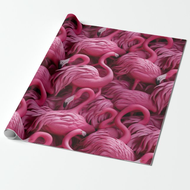 Flamingos Geschenkpapier (Ungerollt)