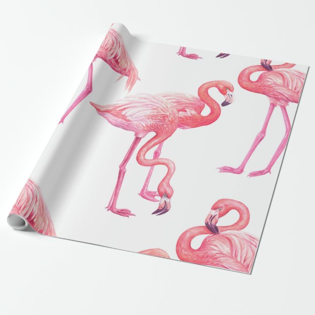 Flamingos Geschenkpapier (Ungerollt)