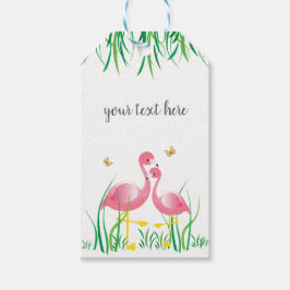 Flamingos Gift Tags Geschenkanhänger