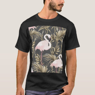 Flamingos & Gold: Rosa tropische Eleganz. T-Shirt