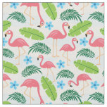 Flamingos im Paradies Fabric Stoff