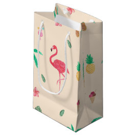 Flamingos im Sommer Kleine Geschenktüte