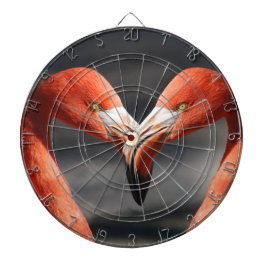 Flamingos in Liebe Dartscheibe