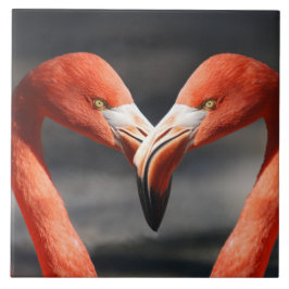 Flamingos in Liebe Fliese