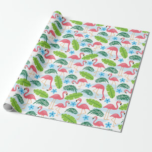 Flamingos in Paradise Wrapping Paper Geschenkpapier
