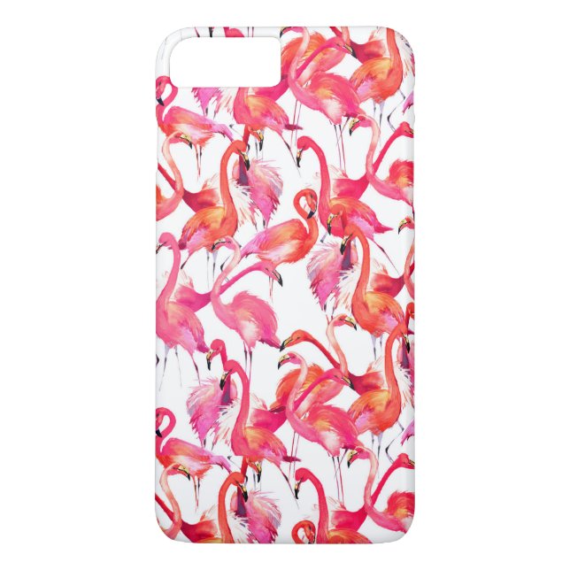 Flamingos in Wasserfarben Case-Mate iPhone Hülle (Rückseite)