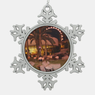 Flamingos, Las Vegas-Schneeflocke-Verzierung Schneeflocken Zinn-Ornament