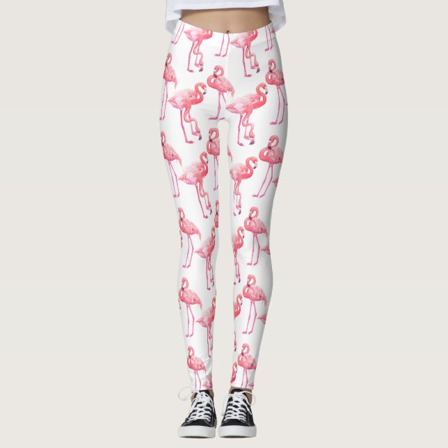 Flamingos Leggings (Vorderseite)