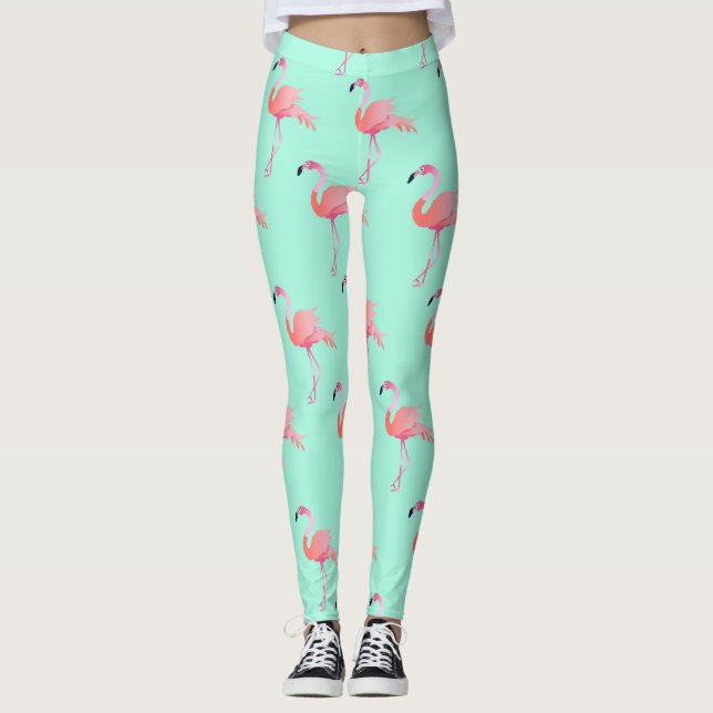 Flamingos Leggings (Vorderseite)