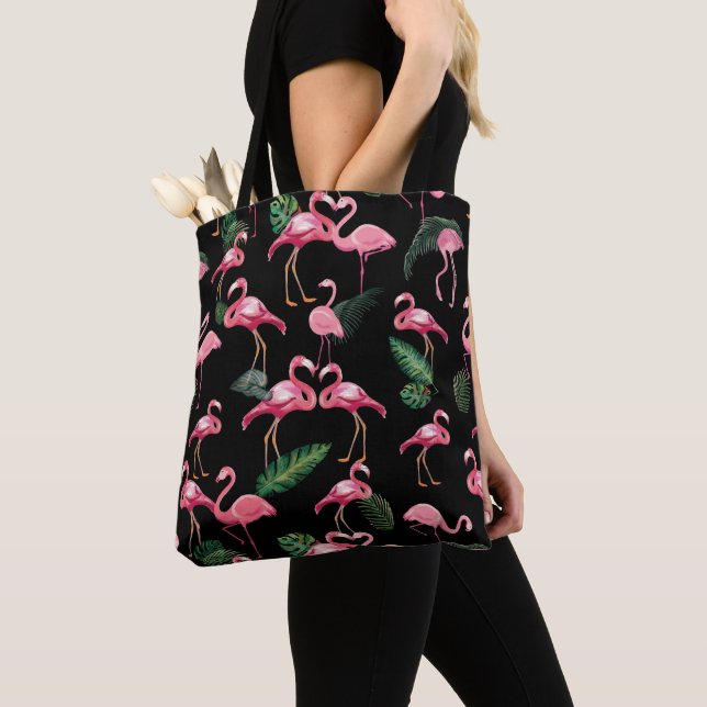 Flamingos Liebe Muster 4 Tasche (Von Nahem)
