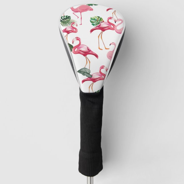Flamingos Liebe Pattern Golf Headcover (Vorderseite)