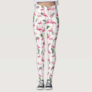 Flamingos Liebe Pattern Leggings