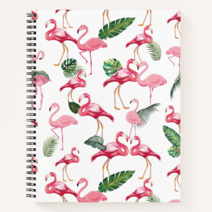Flamingos Liebe Pattern Notizbuch