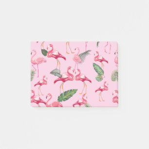 Flamingos lieben Muster 5 Post-it Klebezettel