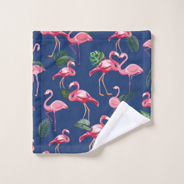 Flamingos Love Pattern 2 (Gant de toilette)