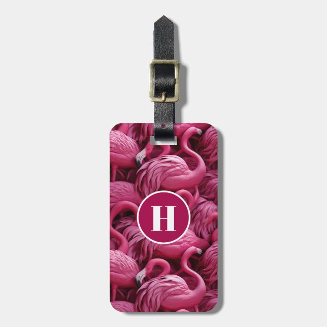 Flamingos Luggage Tag Gepäckanhänger (Vorderseite vertikal)