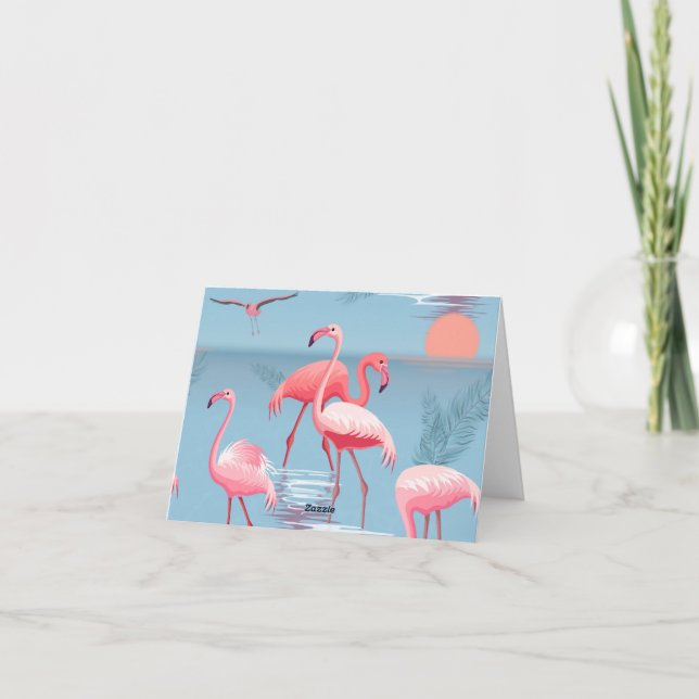 Flamingos Muster 1 (Rückseite)