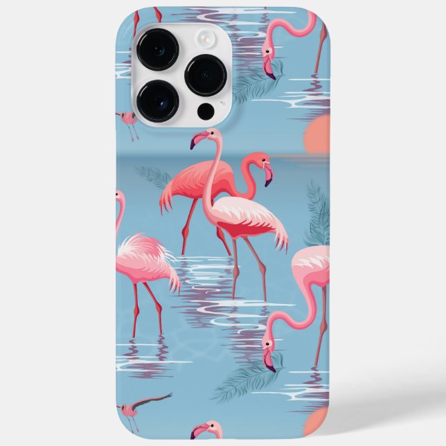 Flamingos Muster 1 Case-Mate iPhone 14 Pro Max Hülle (Rückseite)