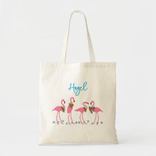 Flamingos Namensvorlage Brautjungfer Geschenk Tragetasche