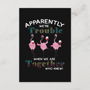 Flamingos Offenbar sind wir schwer Flamingos Begleitkarte